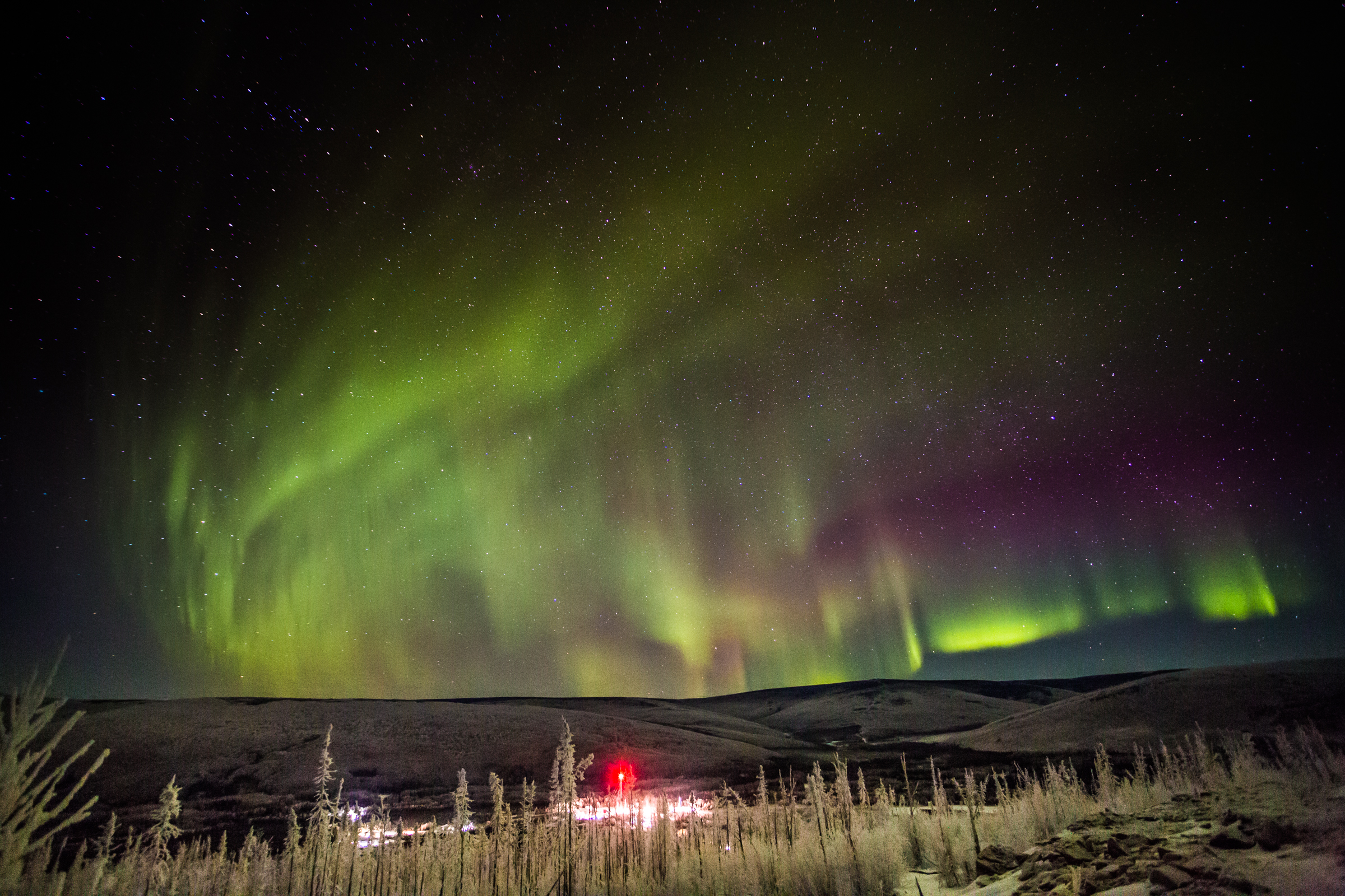 Aurora over the Poker Flat Research Range