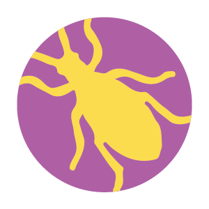 Purple Bug Icon