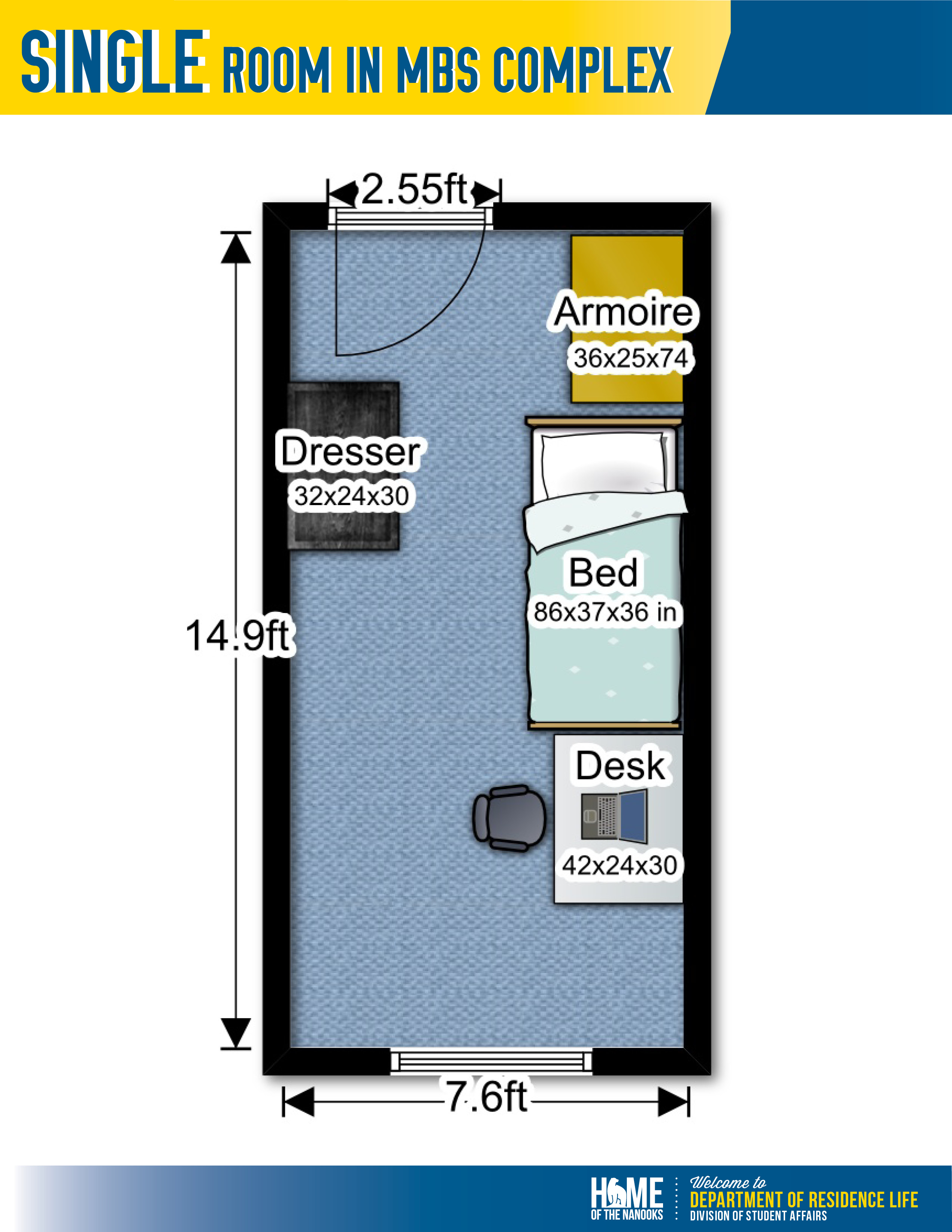 Single room layout