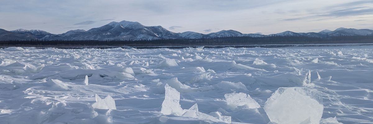 Jumble ice on the Yukon river