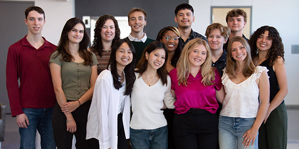 2024 Summer interns gather at ACEP’s Fairbanks office.  Photo by Yuri Bult-Ito/ACEP.