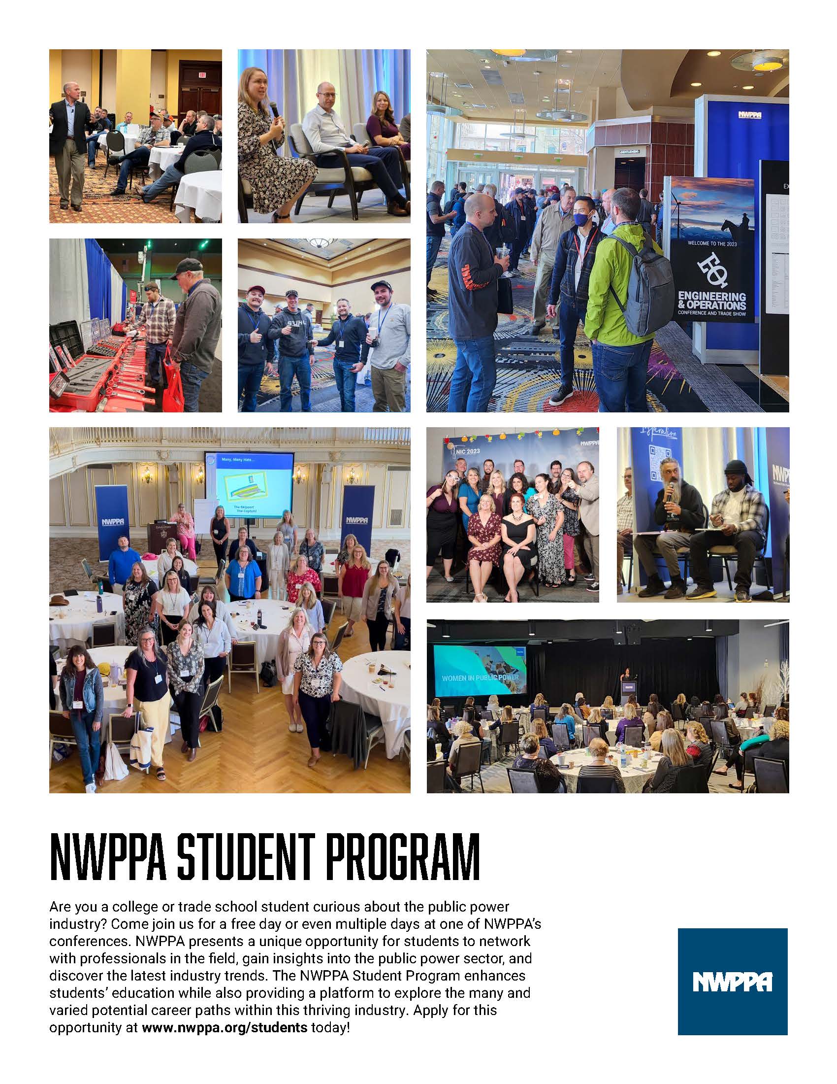 Alaska Electric Utility Conference student program flyer