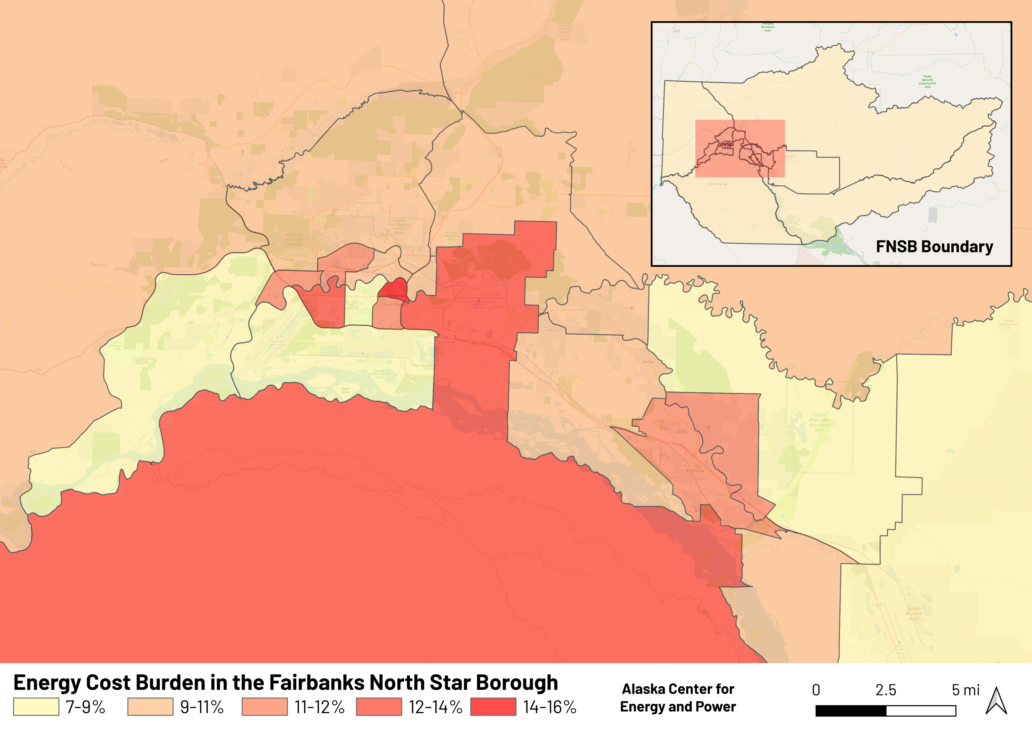 Energy burden map