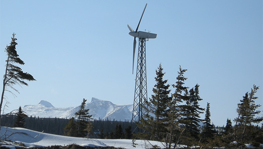 Wind generator in Kokhanok, Alaska