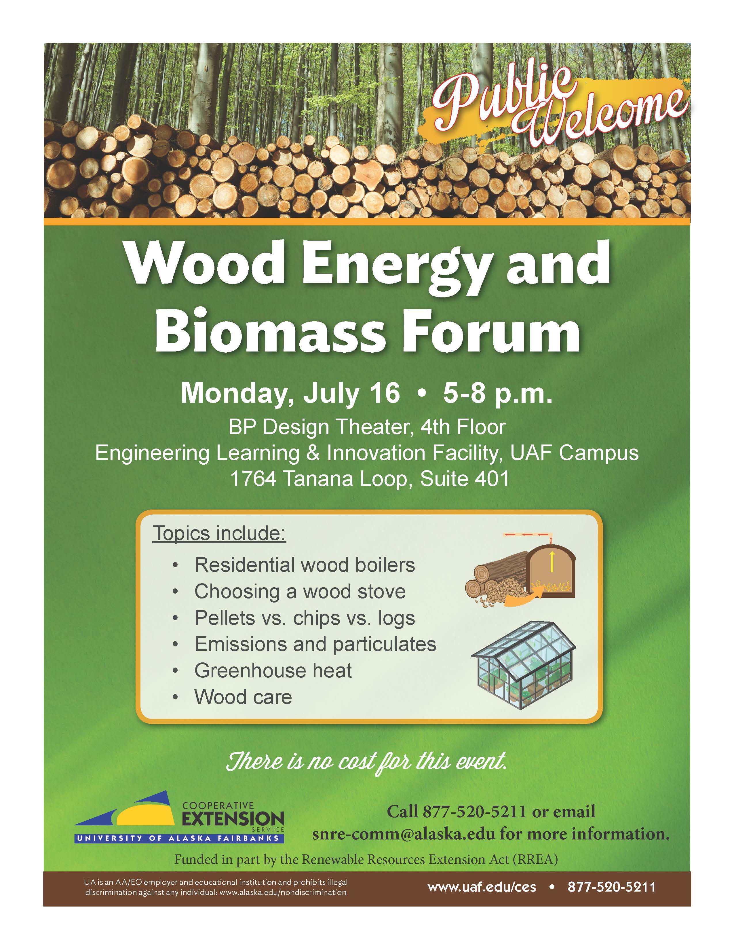 UAF Extension Hosts Free Wood Energy and Biomass Forum
