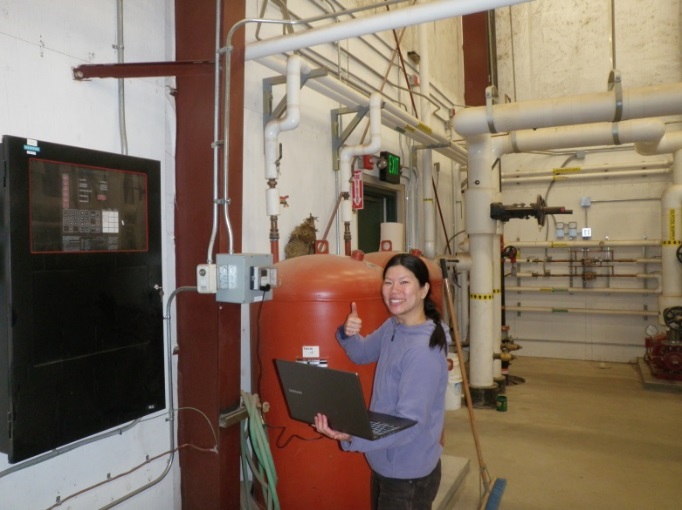 Daisy Huang Visits Delta High School for Boiler Check