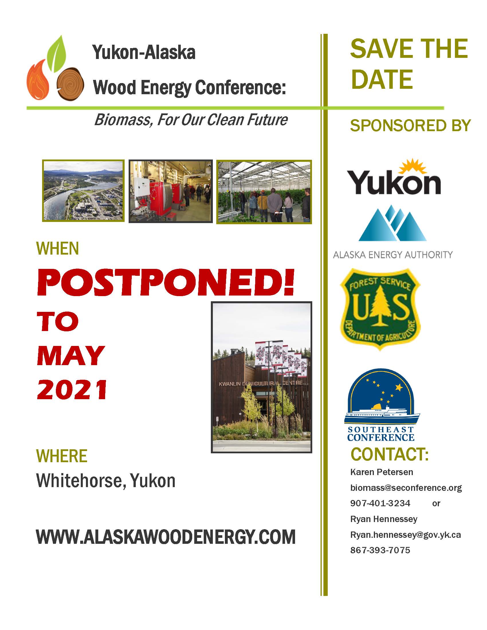 Yukon-Alaska Wood Energy Conference Postponed