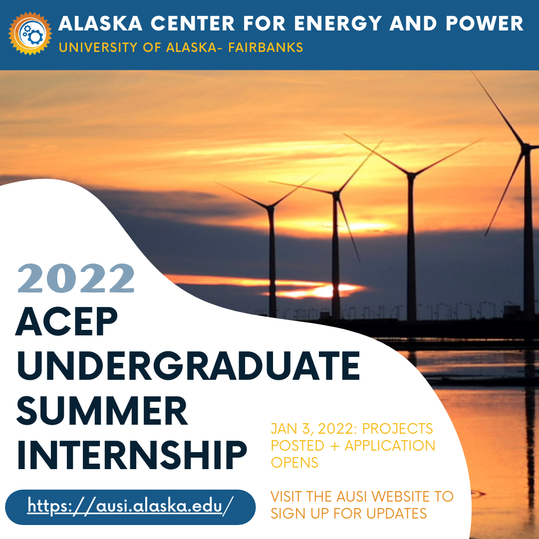 Upcoming Enrollment for 2022 ACEP Undergraduate Summer Internship!