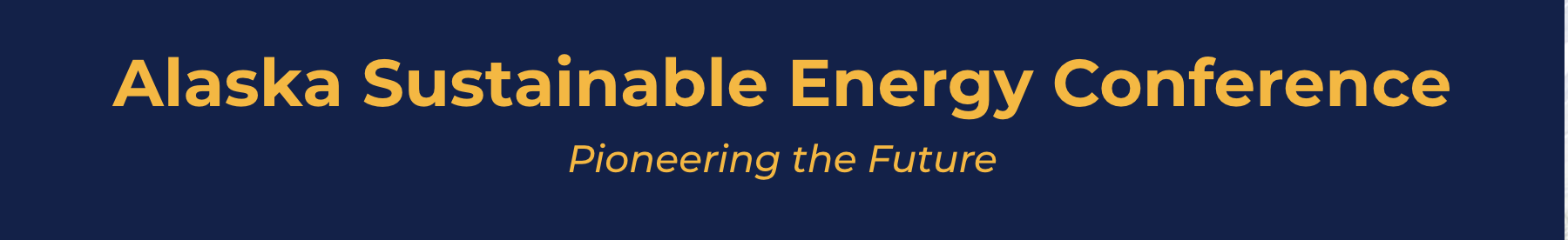 Register Now for the Alaska Sustainable Energy Conference