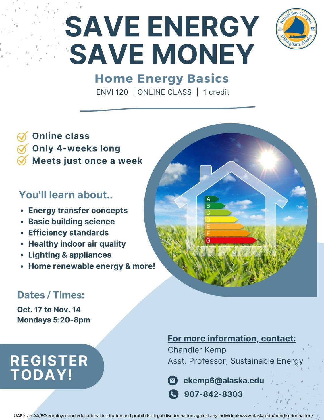 Save Money on Home Heating — Register for Home Energy Basics Classes