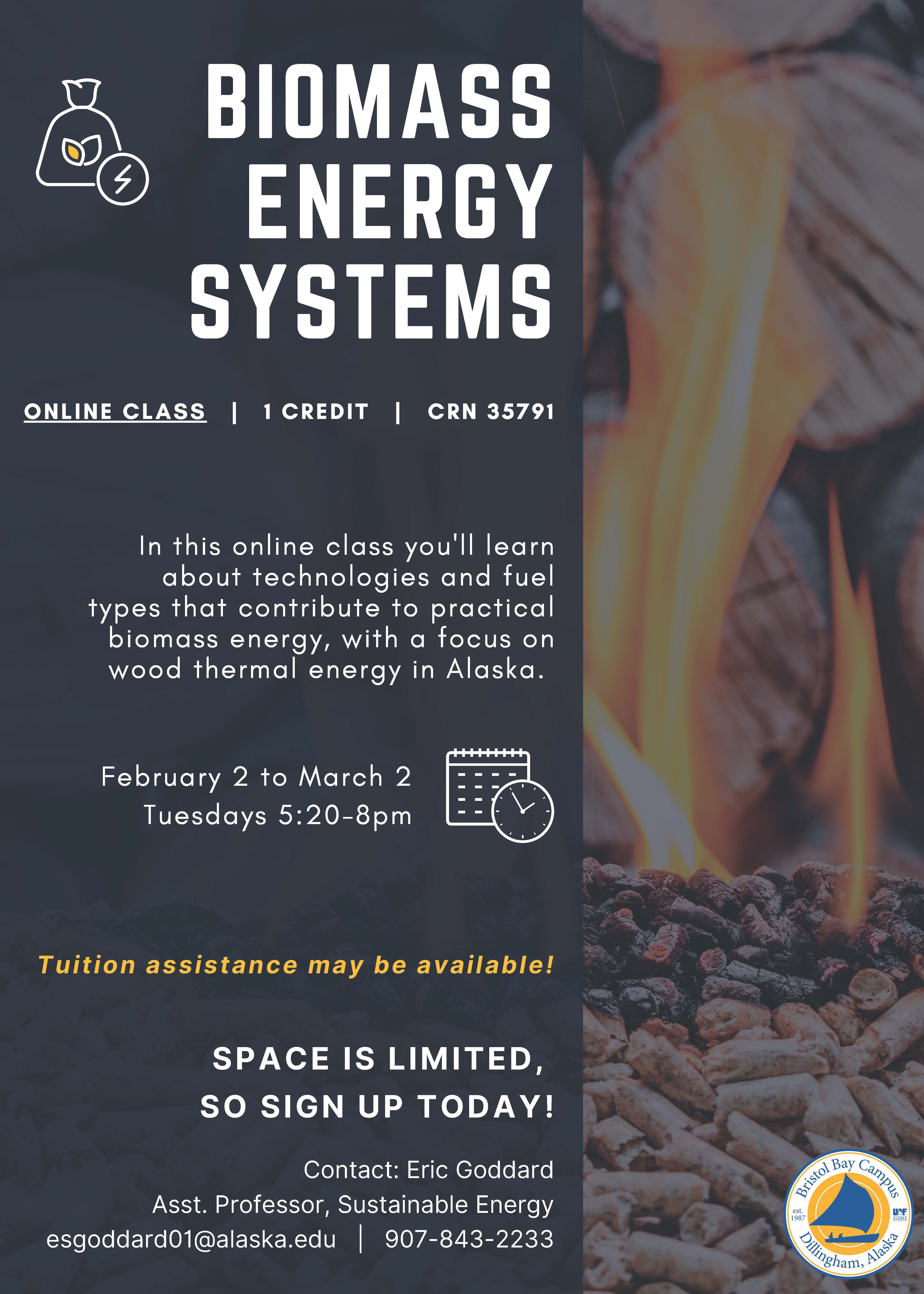 Register Now for Biomass Energy Systems Course