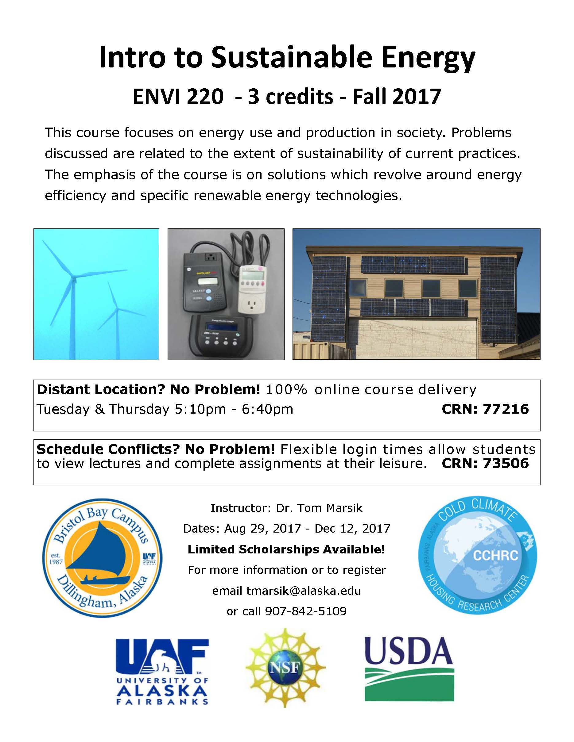 Introduction to Sustainable Energy Class