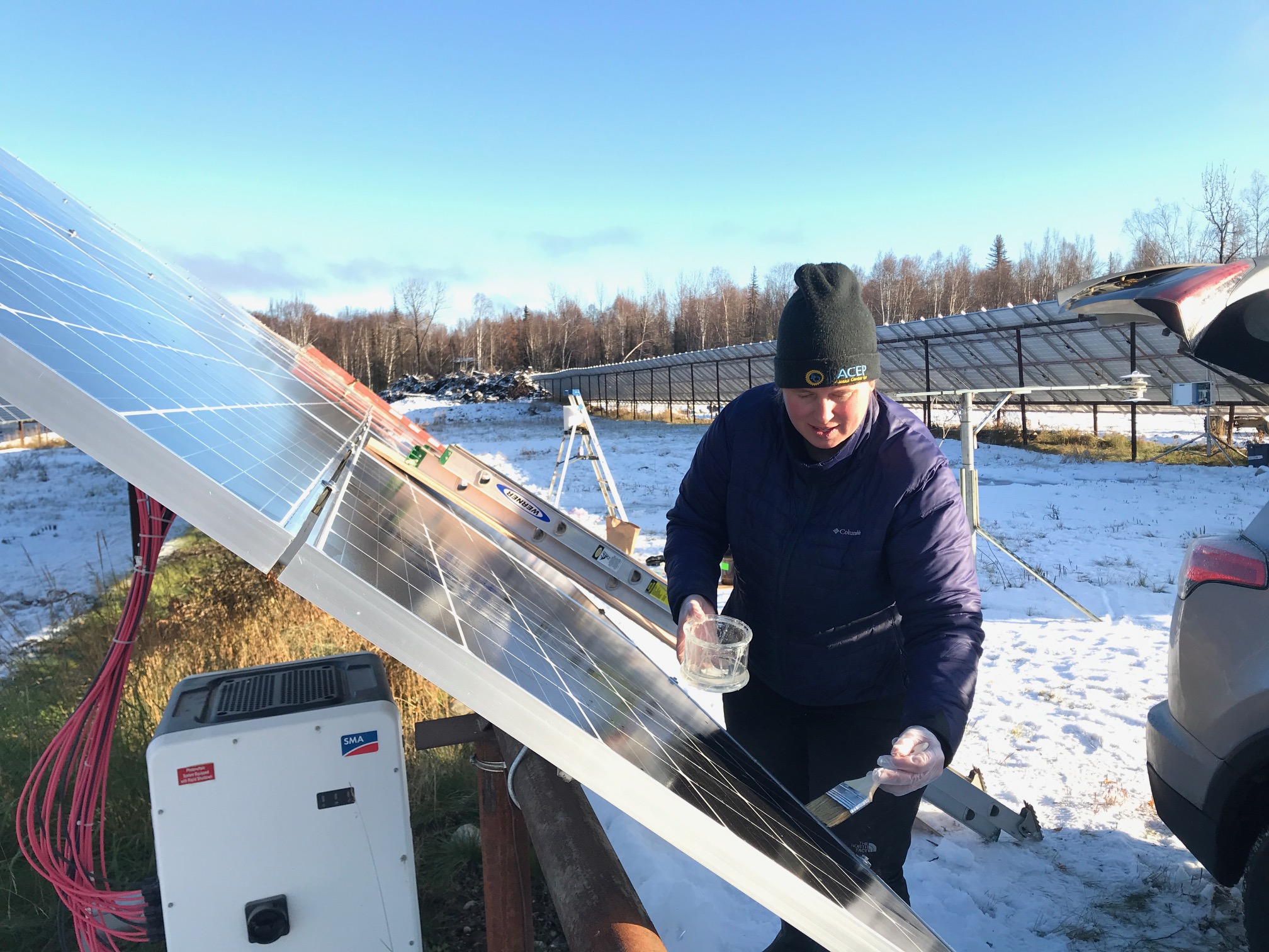 ACEP Solar Team Publishes Paper on Solar Panel Coatings for Snow Shedding