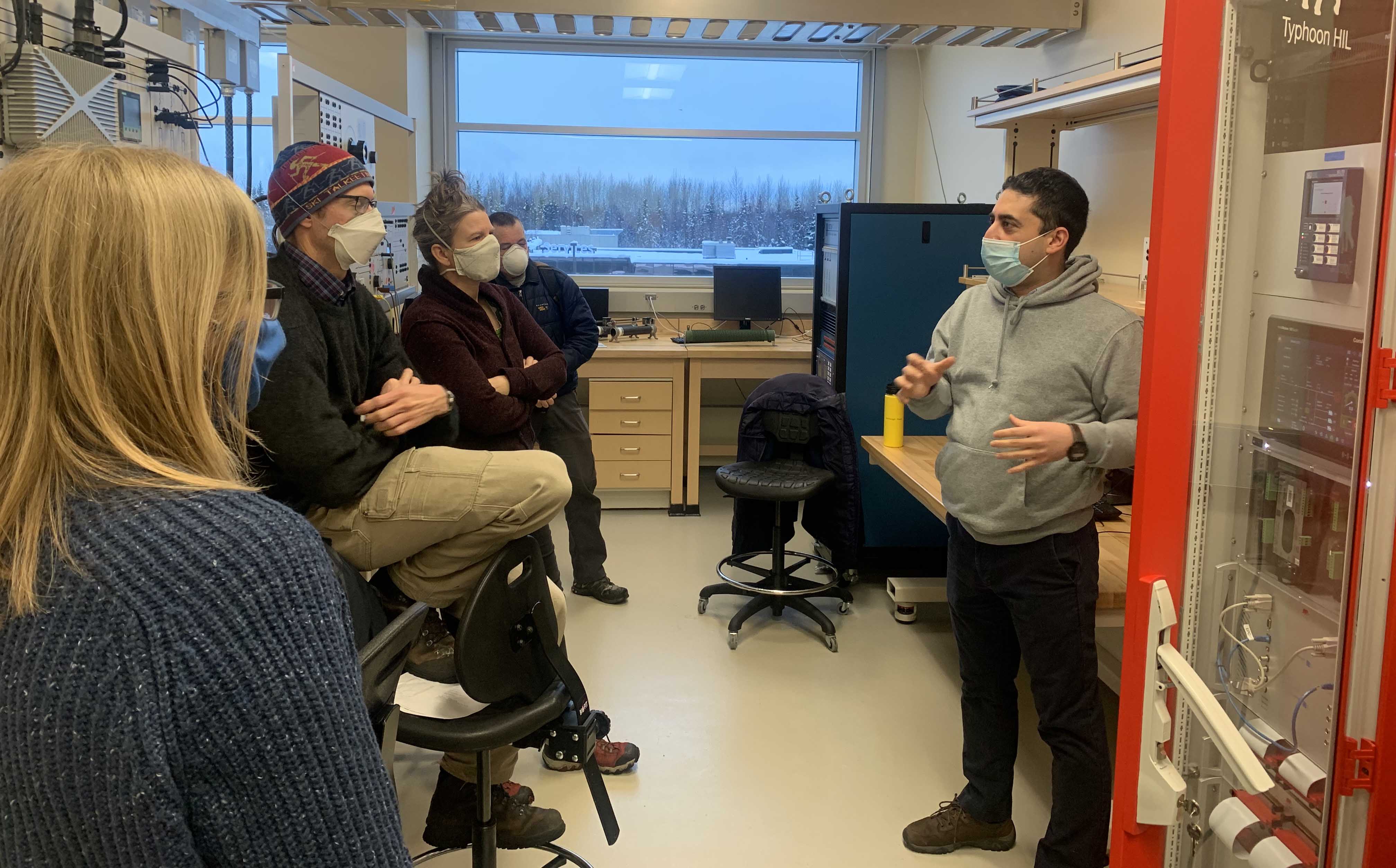 Harris Visits ACEP Anchorage Office, Research Partners