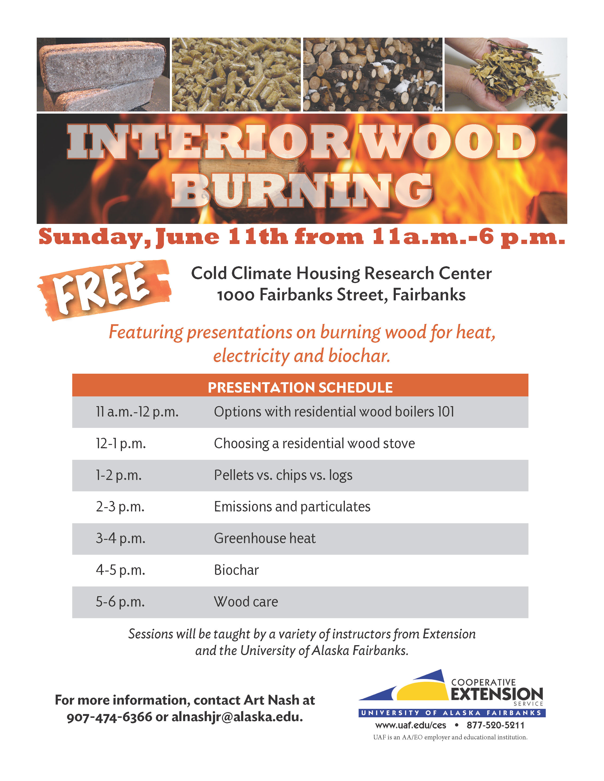Interior Wood Burning Symposium in Fairbanks June 11th