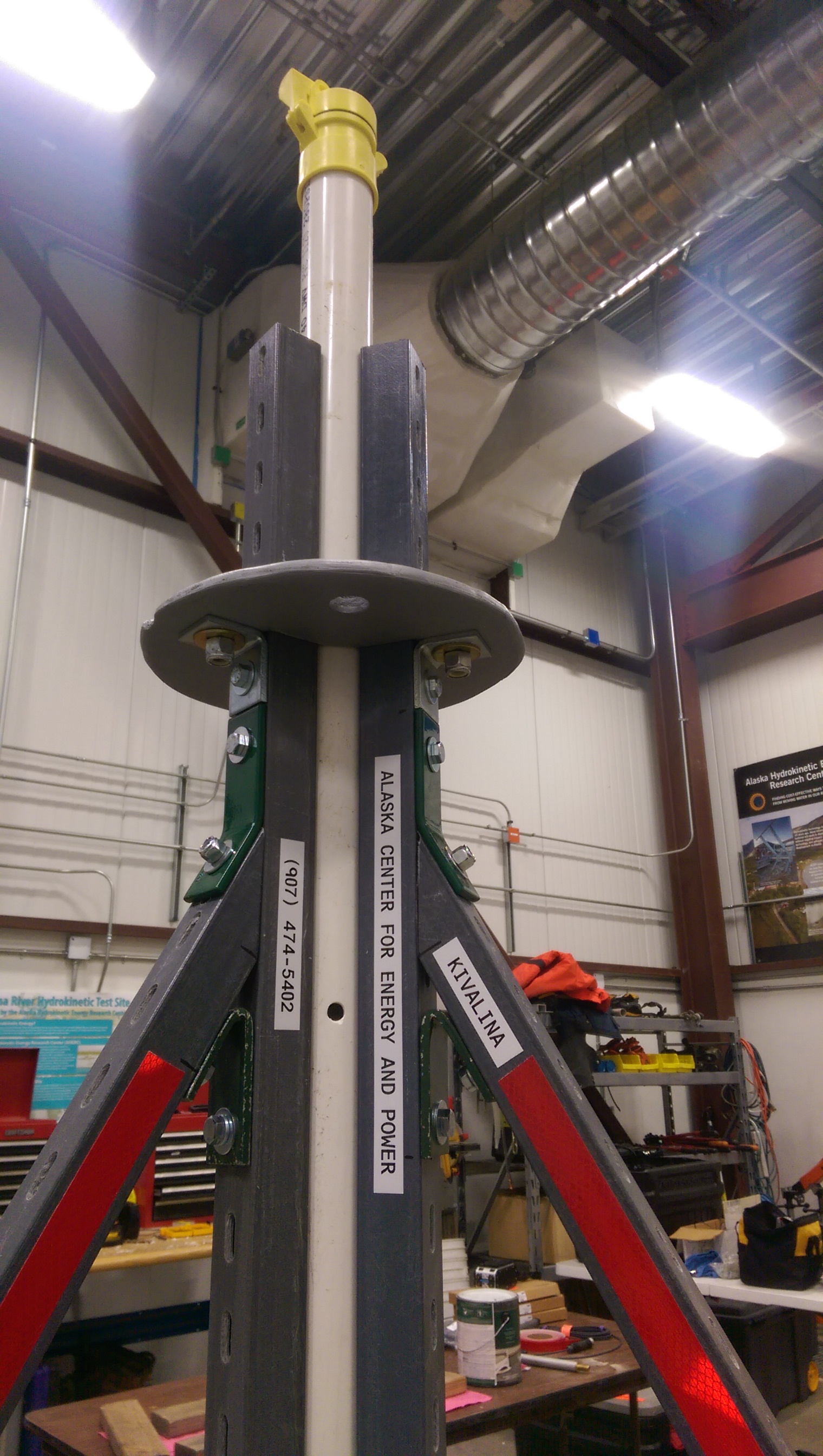 AHERC Developed Ocean Storm Surge Water Level Mounting System to be Deployed in Three Alaska Communities