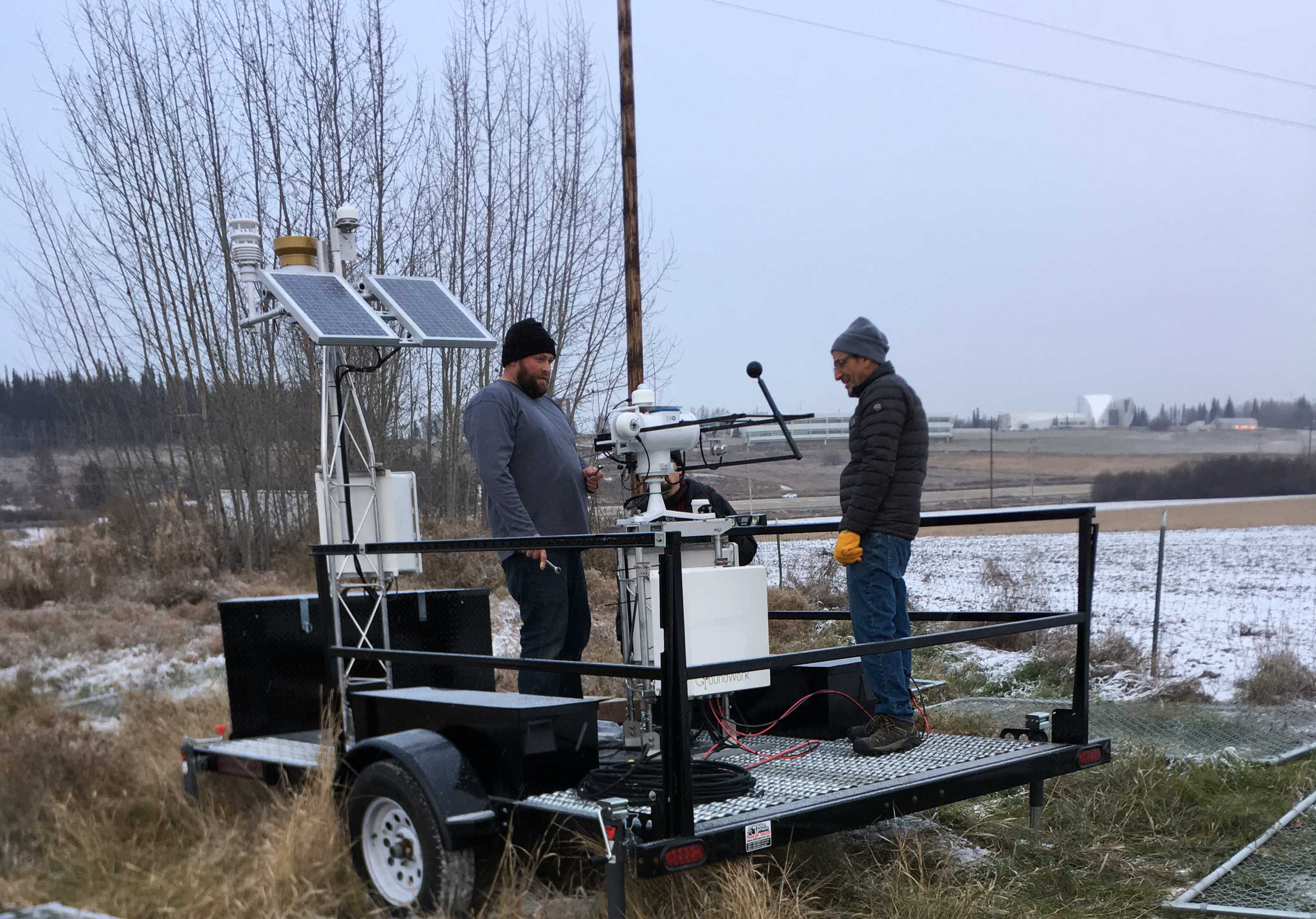 Meteorological Installation at Solar PV Test Site Measures Irradiance