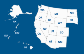 Map of WUE participating states