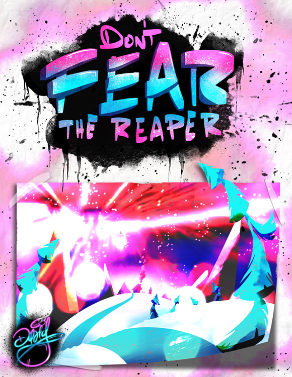 Cover of David Glover's work-in-progress, Don't Fear teh Repaer, image courtesy of the artist