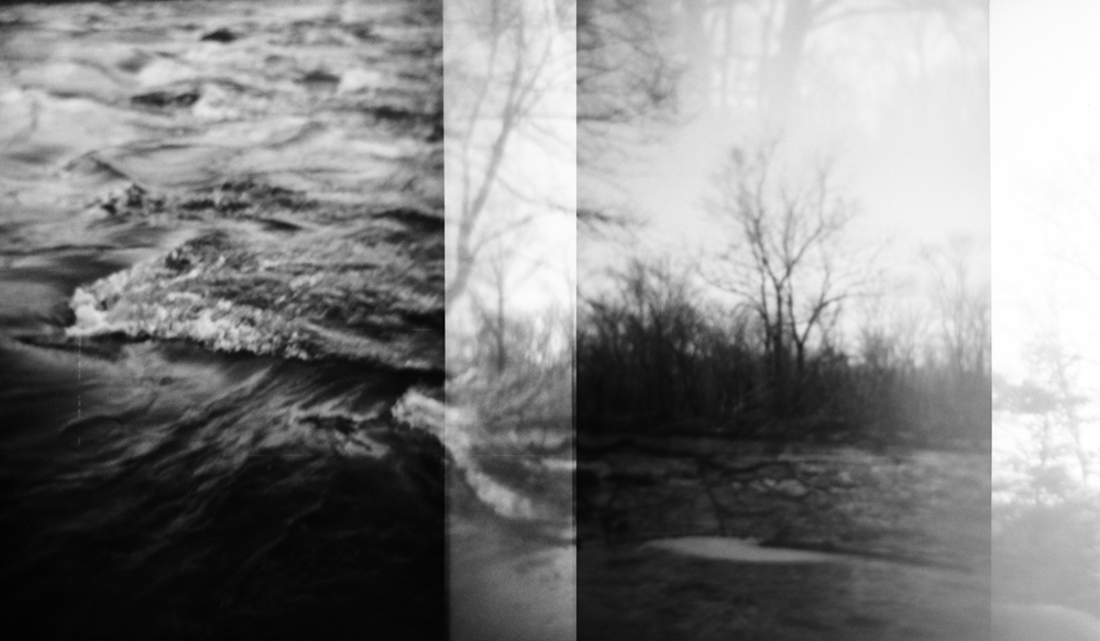 black and white overlapping image of two frames from a Holga toy camera, image courtesy of Kathryn Reichert