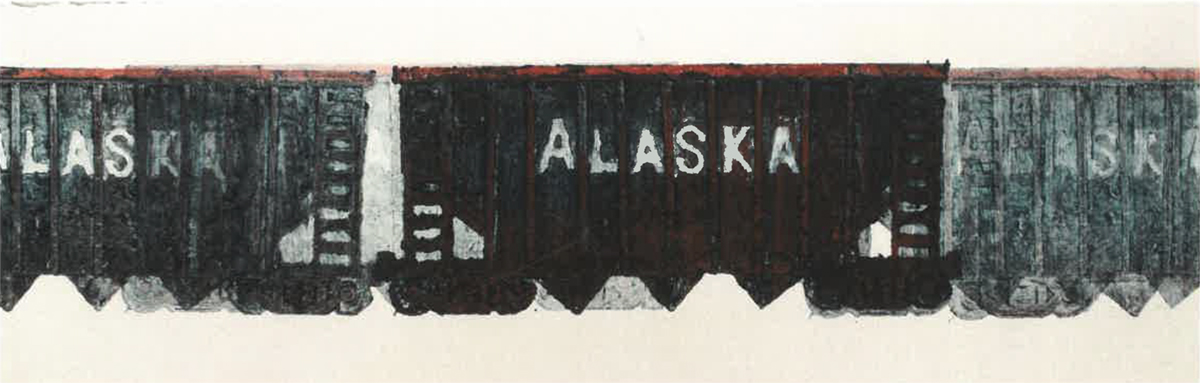 Close up of an Alaskan train. Image courtesy of Naomi Hutchquist