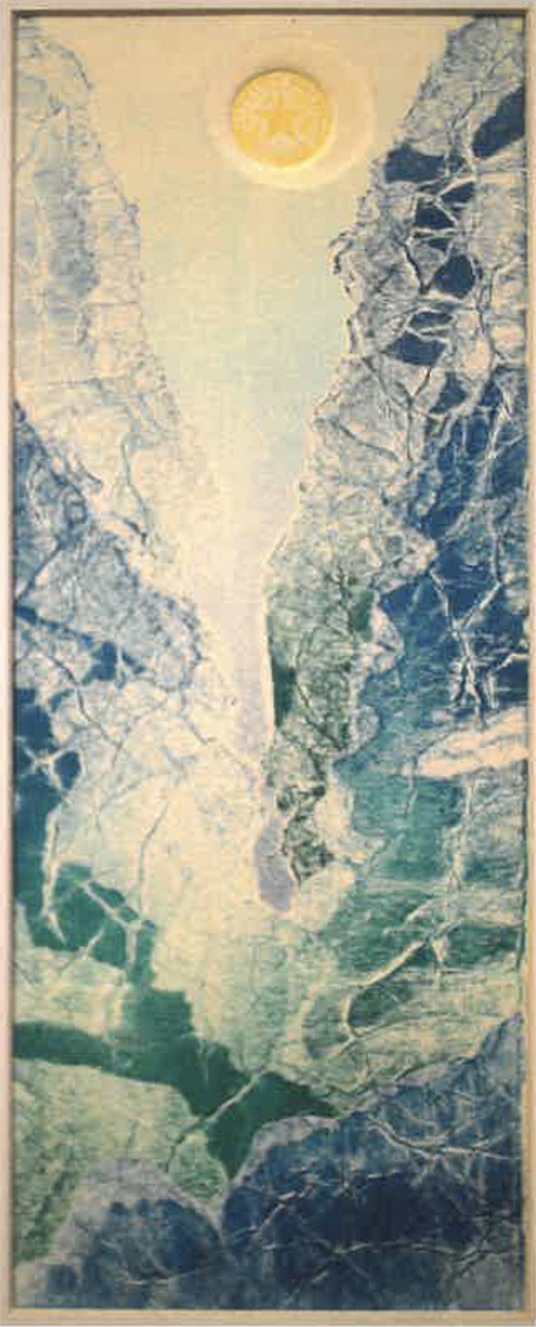 Abstract landscape monotype. Image courtesy of Naomi Hutchquist