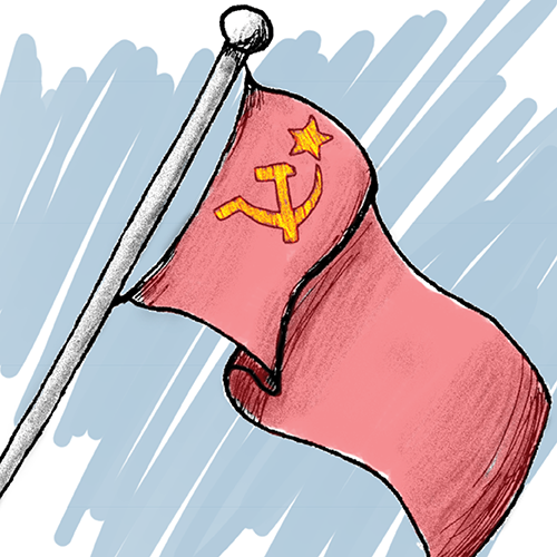The hammer and sickle prank