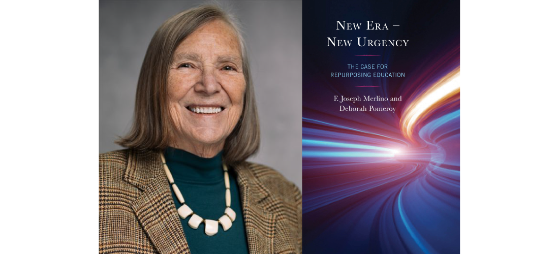 Deborah Pomeroy and book cover for New Era - New Urgency