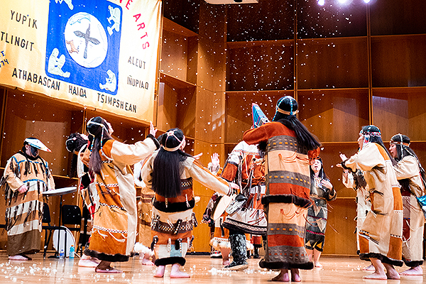 Dancers participate in the 2023 Festival of Native Arts.