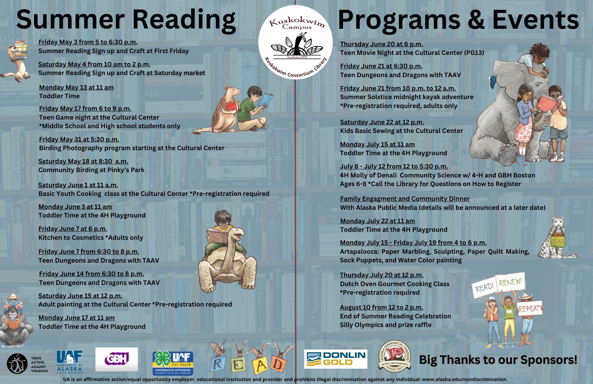 List of summer reading programs