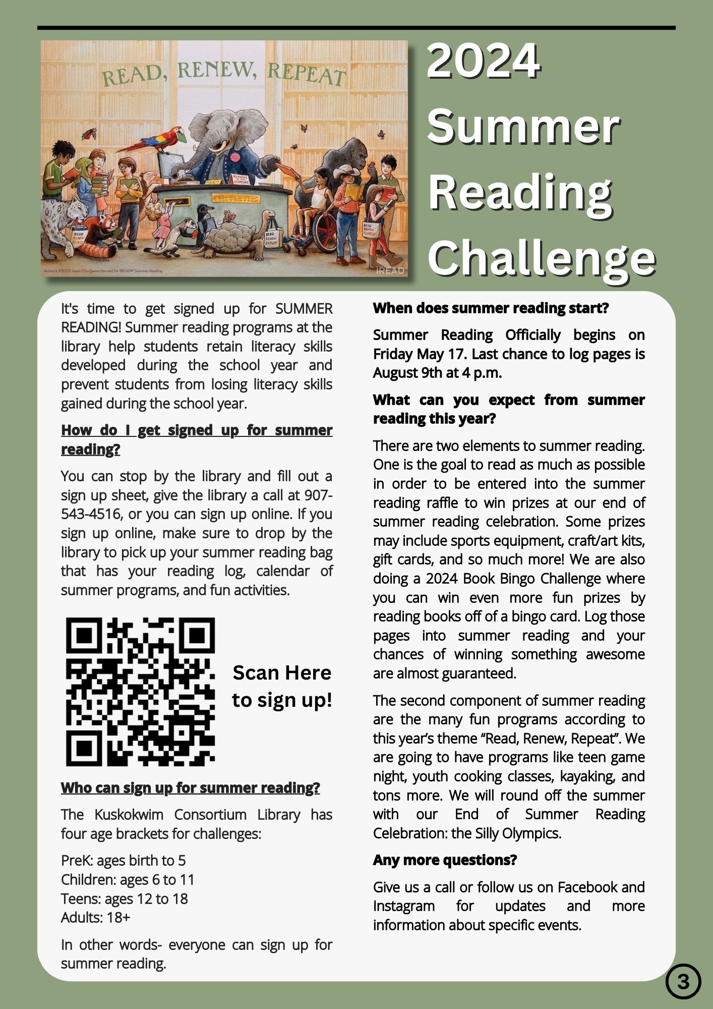 Sign up for summer reading here!