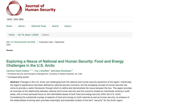 Journal of Human Security