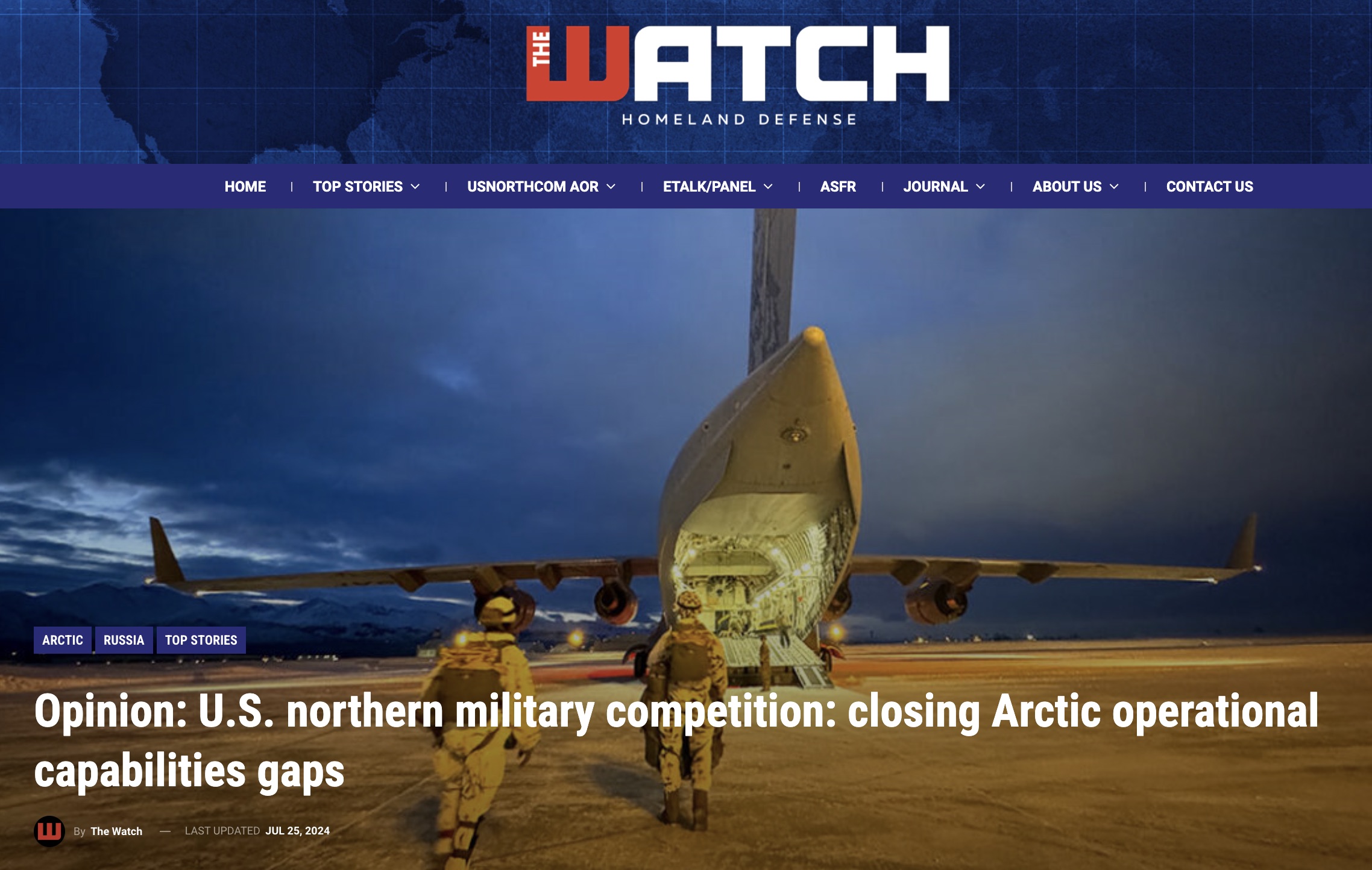 U.S. northern military competition: closing Arctic operational capabilities gaps