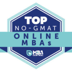 MBACentral.org Top No-GMAT Online MBAs badge