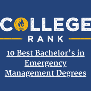 Collegerank.net Best Online Bachelors in Emergency Management badge