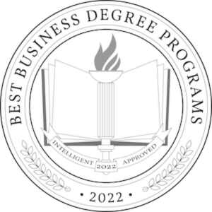 Intelligent.com 2022 Best Business Management Programs badge
