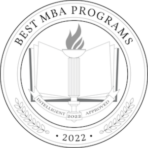 Intelligent.com 2022 Best MBA Programs badge