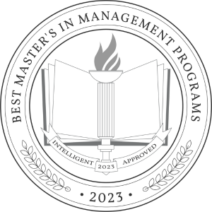 Intelligent.com 2023 Best Master's in Management Programs badge