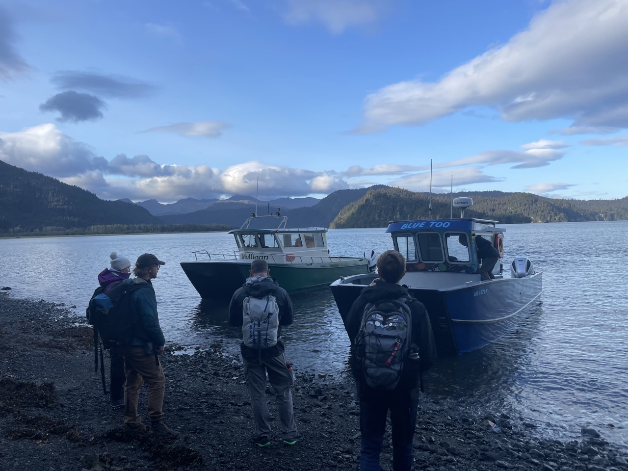 Anthony and team analyze potential aerial landslides on Grewingk Glacier