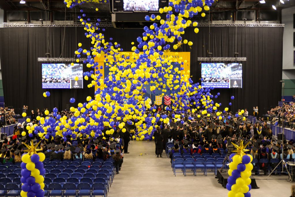 University of Alaska Fairbanks 104th Commencement held on May 2, 2026 at the Carlson Center.