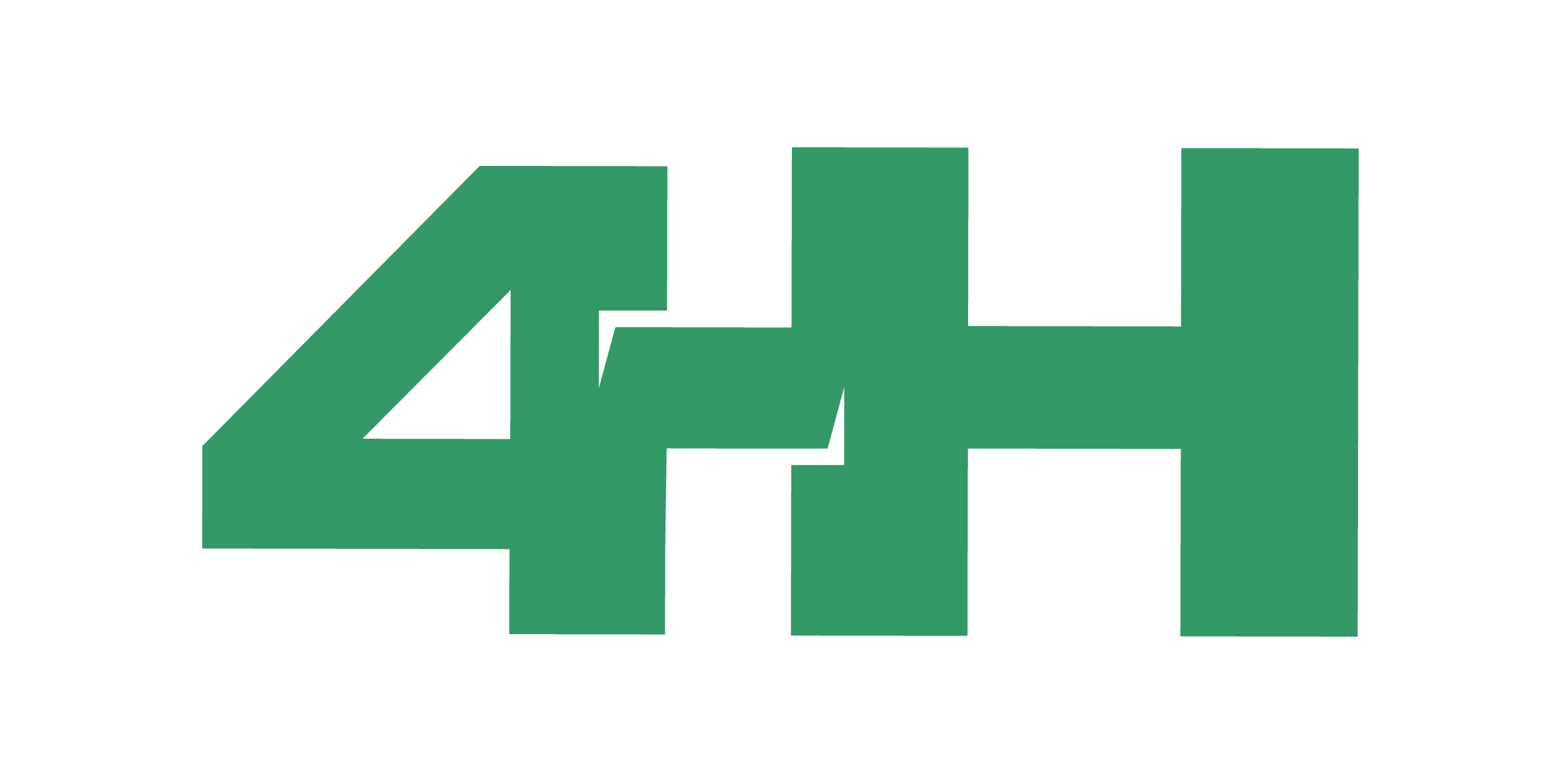 4-H secondary logo with number 4 and letter H