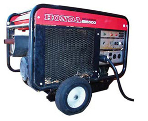 A typical generator similar to many that are used for off-grid PV systems 