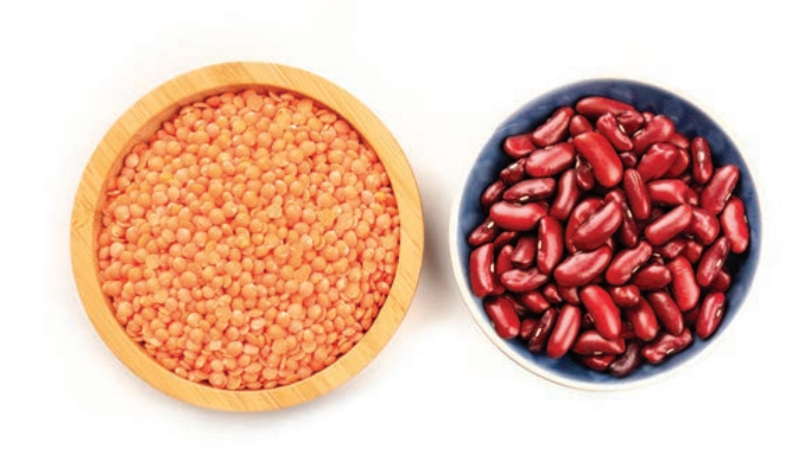 Bowl of grains and beans