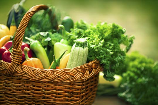 Basket of vegetables