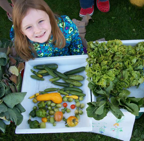 Table of vegetables