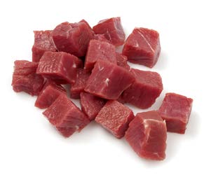 Cubed venison