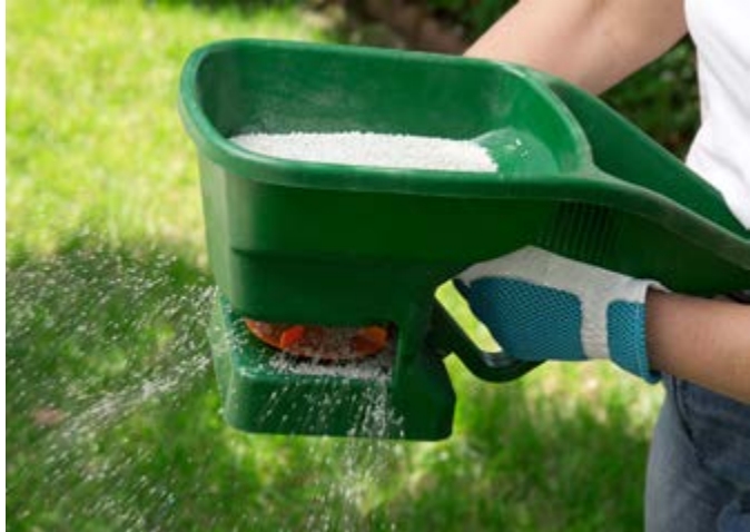 Bucket full of white powder