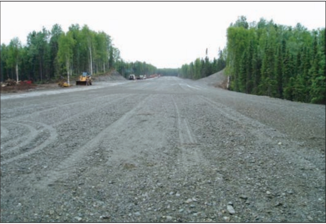 Gravel runway