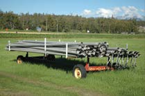 Pipe on wagon