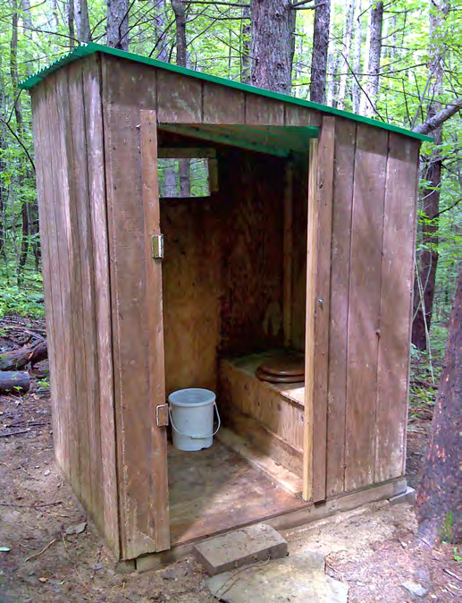 Outhouse in the woods